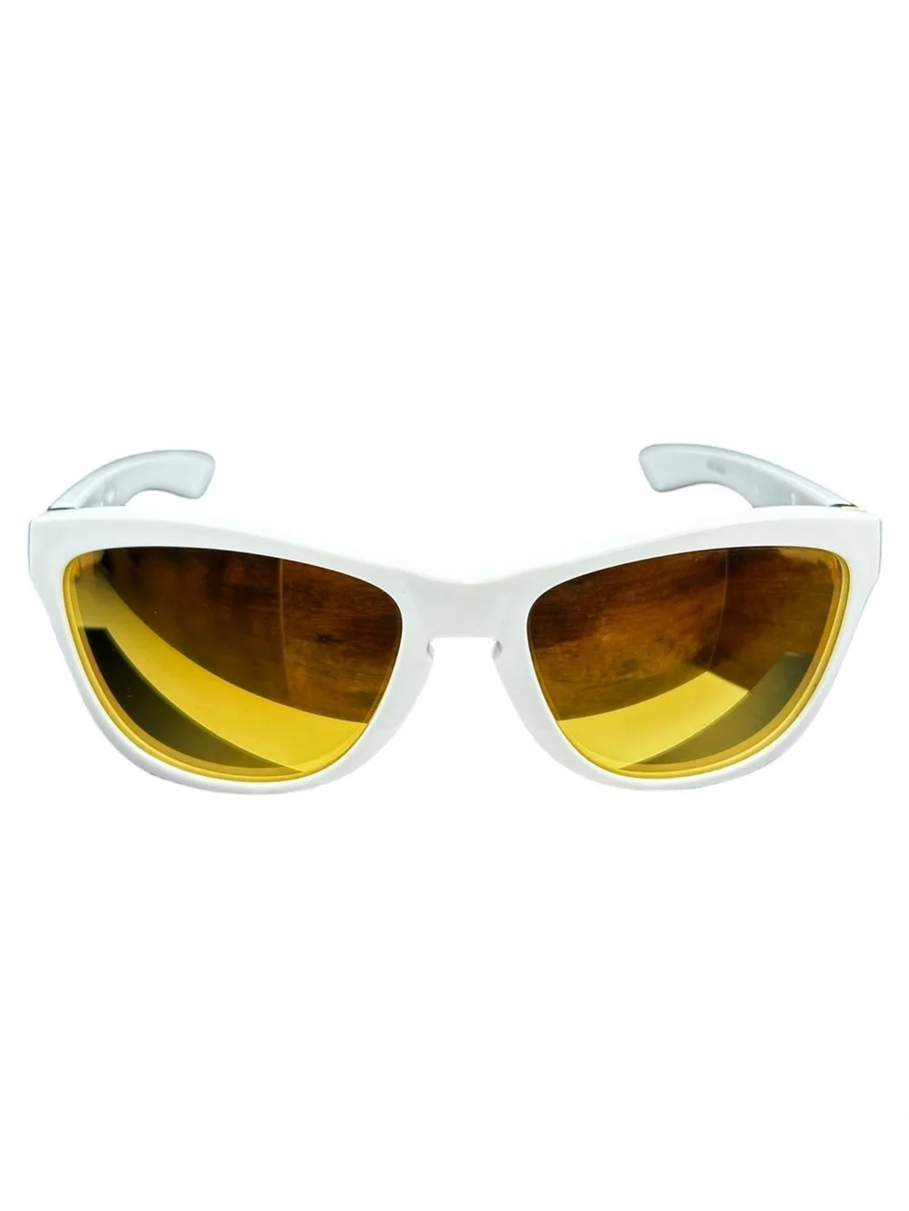 Oakley Jupiter Polished White 24K Gold Iridium Sunglasses 03-249